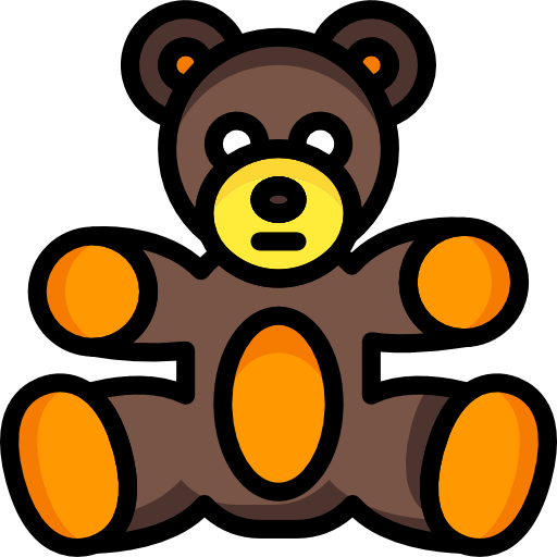 oso de peluche icono gratis