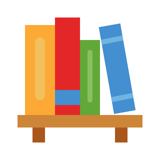 Bookshelf Generic Flat icon