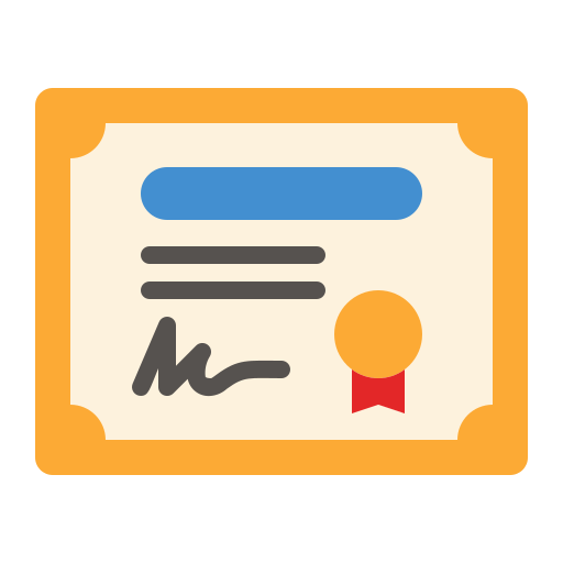 Certificate Generic Flat icon