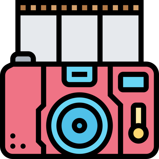 appareil photo argentique Icône gratuit