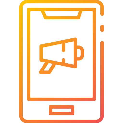 el marketing móvil icono gratis