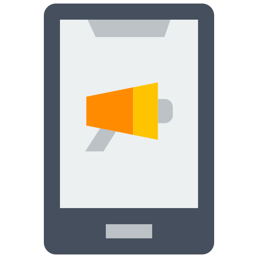 marketing mobile Icône gratuit