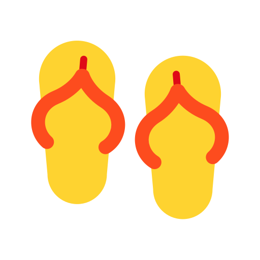 Flip flops Good Ware Flat icon