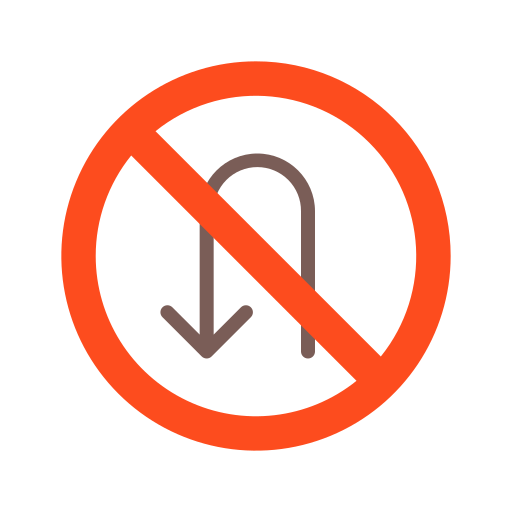 kein umkehren kostenlos Icon