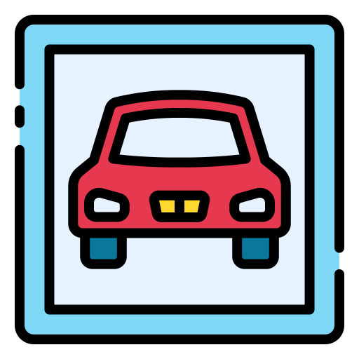 aparcamiento de coches icono gratis