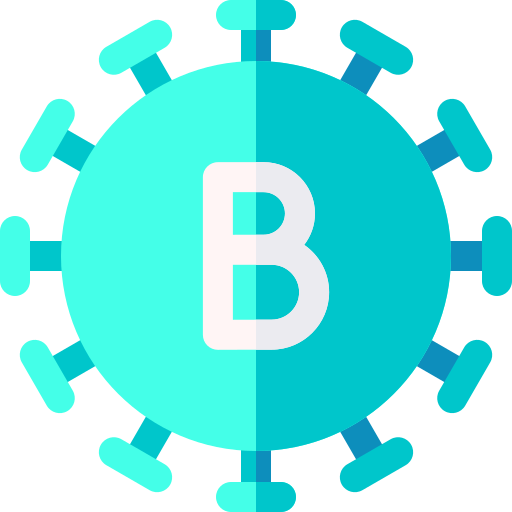 Hepatitis B Basic Rounded Flat Icon