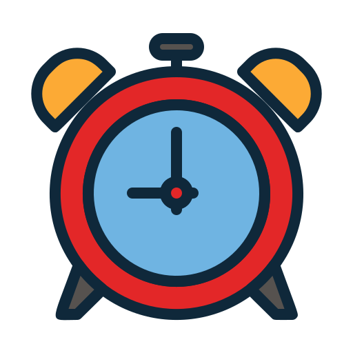 Alarm clock Generic Outline Color icon