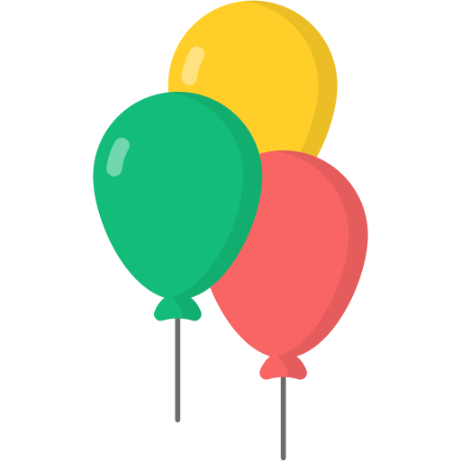 Des ballons - Icônes anniversaire et fête gratuites