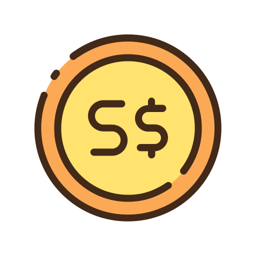 Singapore dollar - free icon