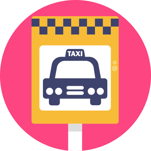 señal de taxi icono gratis