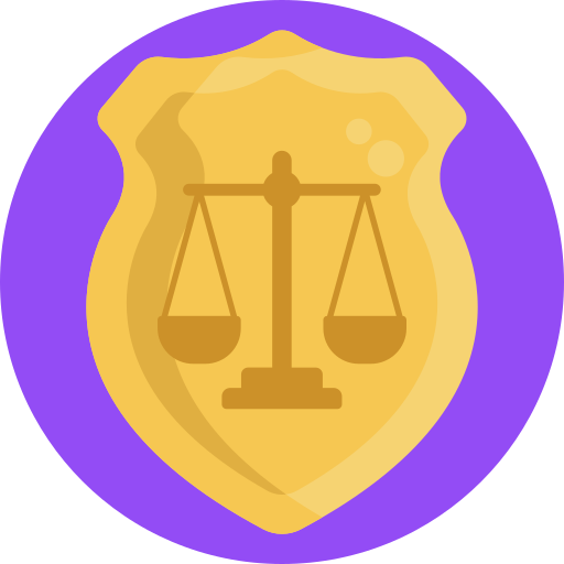 escala de justicia icono gratis