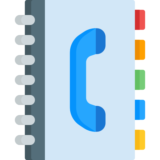 directorio telefónico icono gratis