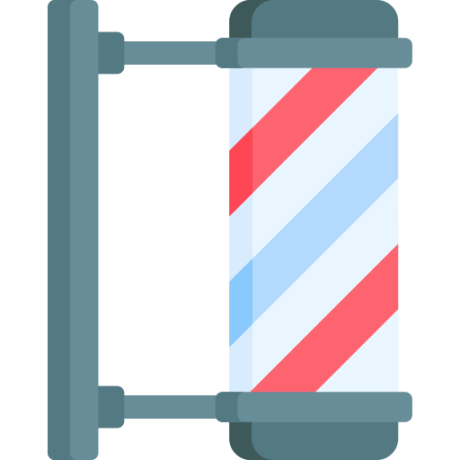 poste de barbero icono gratis