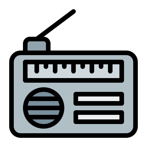 Radio Generic Outline Color icon