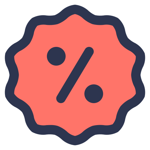 Etiqueta de descuento icono gratis