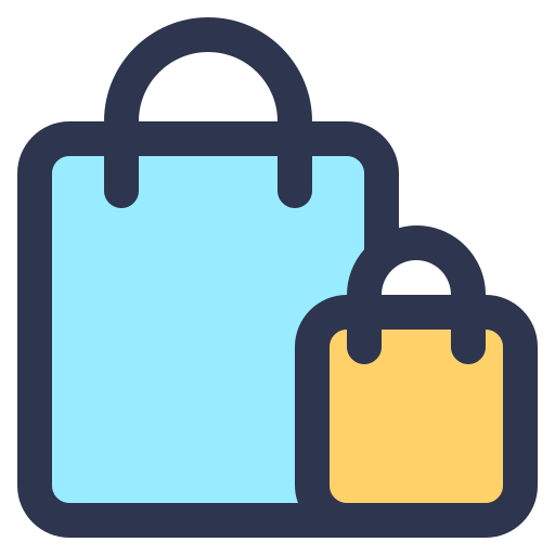 Shopping bag Generic Outline Color icon