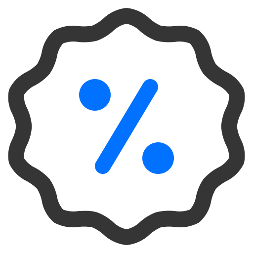 Étiquette de remise Icône gratuit