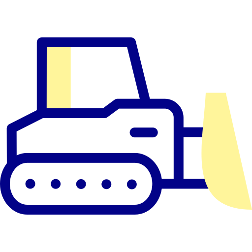bulldozer Icône gratuit bulldozer Icône gratuit