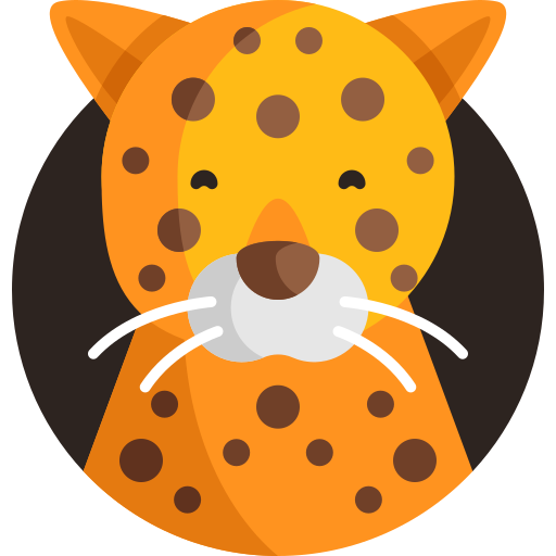 Detailed Flat Circular Flat Leopard icon