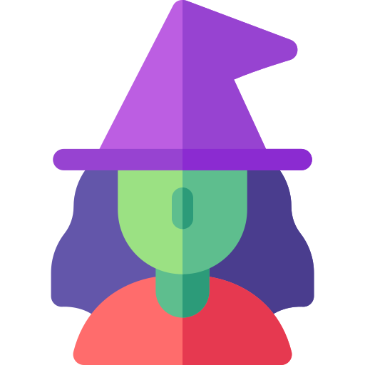 Witch Basic Rounded Flat icon