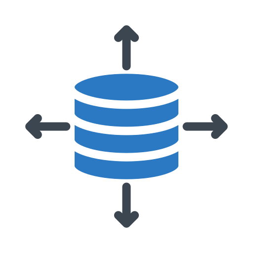 Data transfer Generic Blue icon