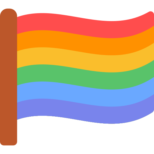 Rainbow flag - free icon