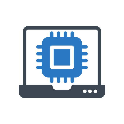 Artificial Intelligence Generic Blue Icon