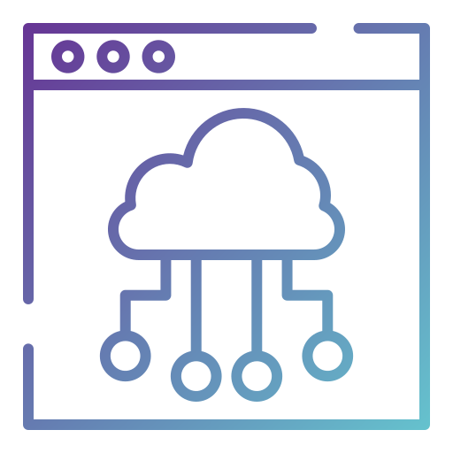 servicio de almacenamiento en la nube icono gratis