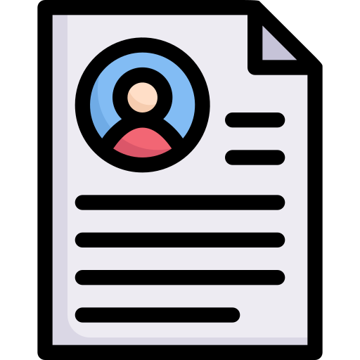 Resume Generic Outline Color icon