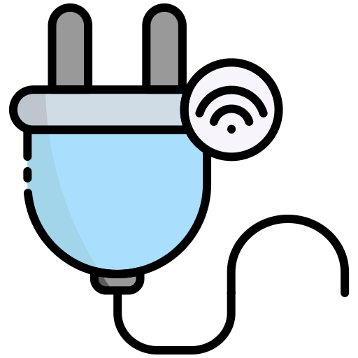 Smart plug Generic Outline Color icon