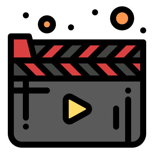 Video player Flatart Icons Lineal Color icon