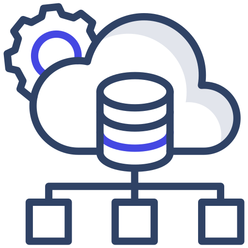 base de datos en la nube icono gratis