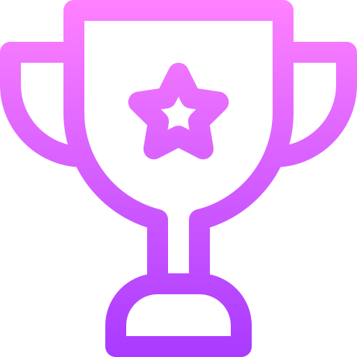 Trophy Basic Gradient Lineal color icon