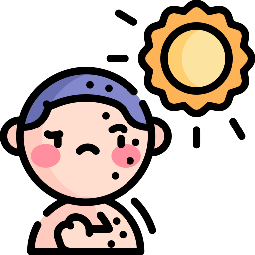 Photosensitivity Kawaii Lineal color icon