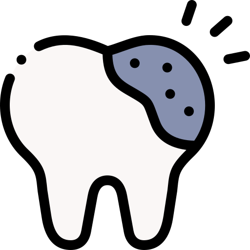 cáries dentárias grátis ícone cáries dentárias grátis ícone