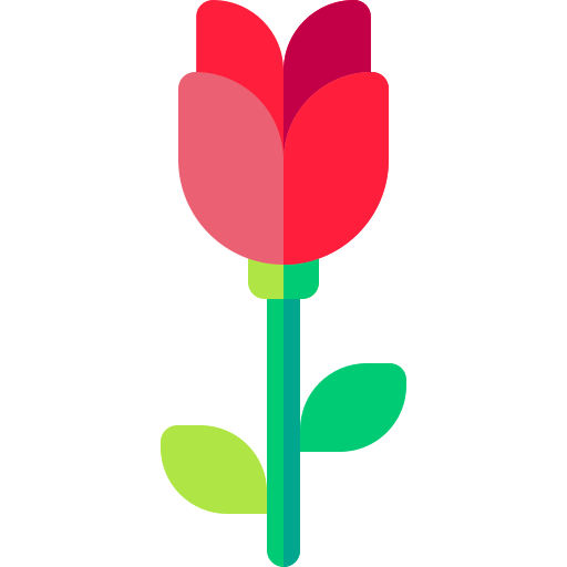 Rose Basic Rounded Flat icon