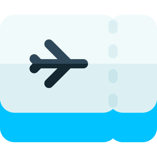 boletos de avión icono gratis