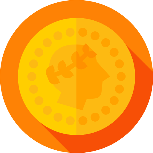 Coin Flat Circular Flat Icon