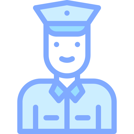 Policeman Detailed Color Lineal Color Icon