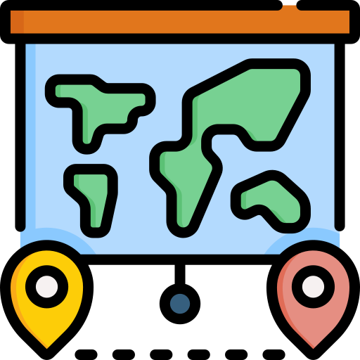 geografía icono gratis