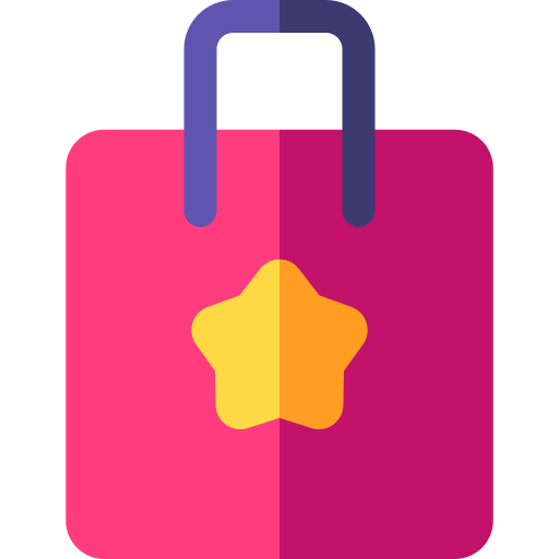 Shopping bag Basic Rounded Flat icon