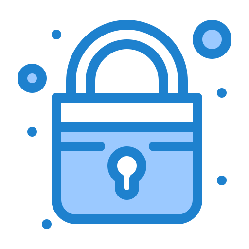 Lock Generic Blue icon