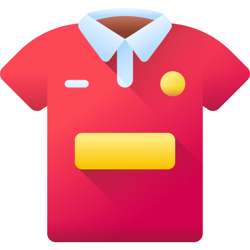Soccer jersey 3D Color icon