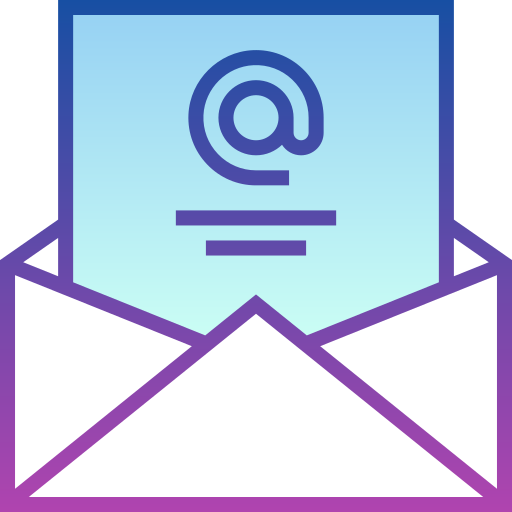 Email Detailed bright Gradient icon