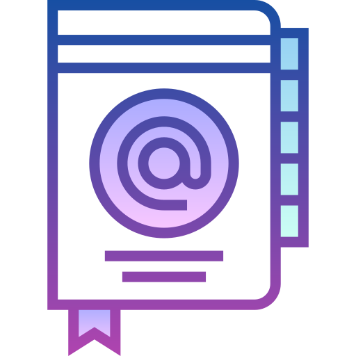 libreta de contactos icono gratis