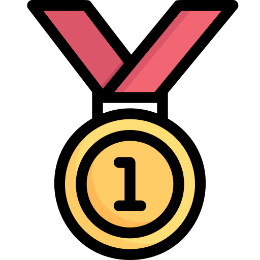 Medal Generic Outline Color icon