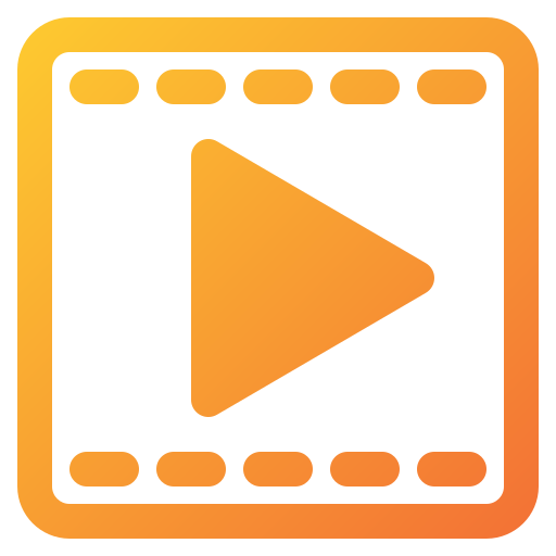 reproductor de video icono gratis