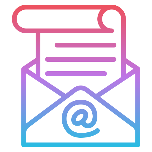 Email Iconixar Gradient icon