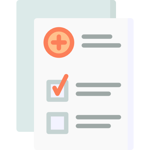 informe médico icono gratis