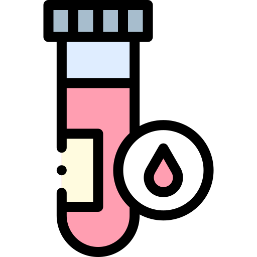 Blood sample Detailed Rounded Lineal color icon